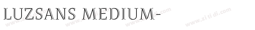 LuzSans Medium字体转换
